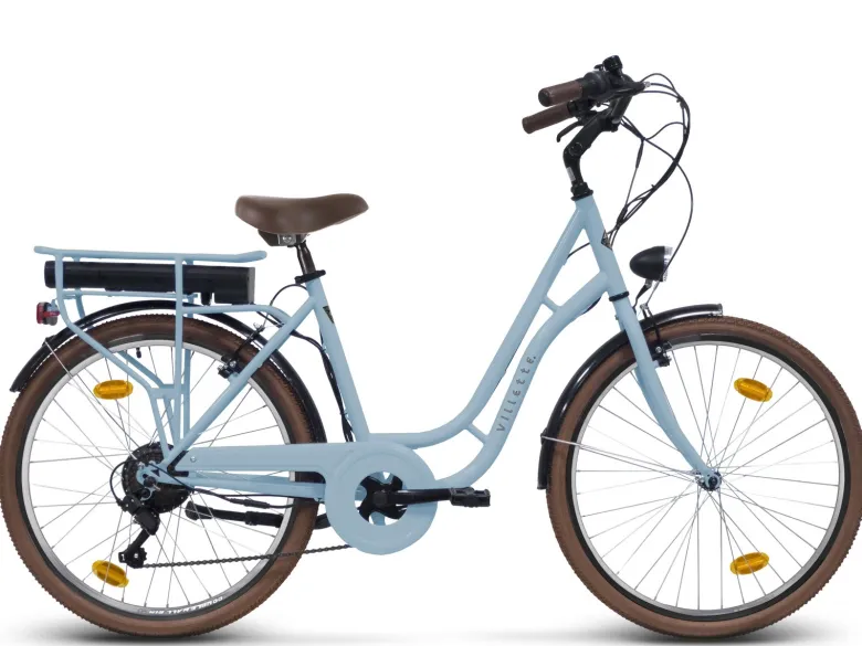 Villette Vintage retro elektrische fiets - Light Blue