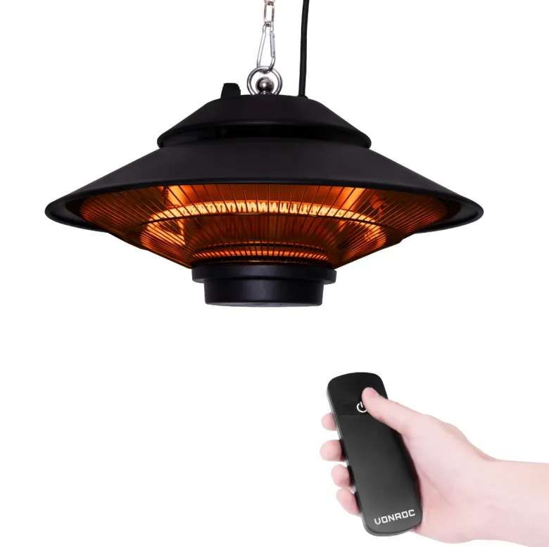 VONROC Albano 1500 watt hangende terrasverwarmer