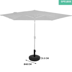 VONROC 25 kg ronde parasolvoet