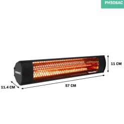 VONROC Marsili Compact 2000 watt terrasverwarmer