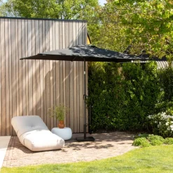 VONROC Premium Rapallo 200x300cm parasol - Black