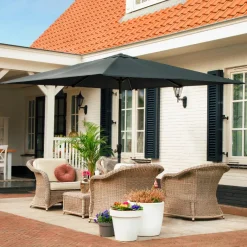 VONROC Premium Rosolina 280 x 280 cm stokparasol - Black