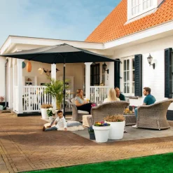 VONROC Premium Rosolina 280 x 280 cm stokparasol - Black