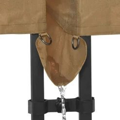 VONROC Premium 6x3 easy-Up partytent met koppelset - beige