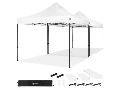 VONROC Premium 6x3 easy-Up partytent met koppelset - White