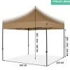VONROC Premium 3x3m easy-up partytent - Beige
