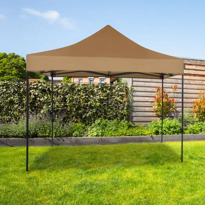 VONROC Premium 3x3m easy-up partytent - Beige