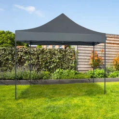 VONROC Premium 3x3m easy-up partytent - Grey