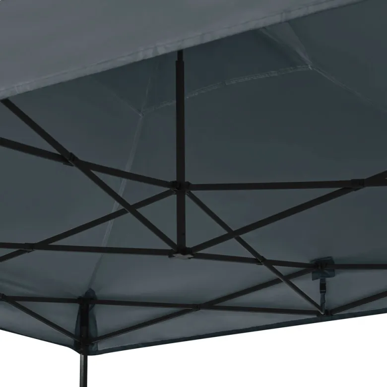 VONROC Premium 3x3 partytent met muggennet wanden - Grey