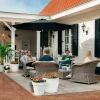 VONROC Recanati Ø300 cm Premium stokparasol - Black