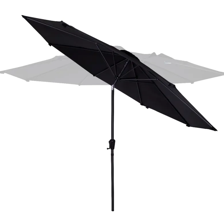 VONROC Recanati Ø300 cm Premium stokparasol - Black