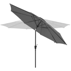 VONROC Recanati Ø300 cm Premium stokparasol - Grey