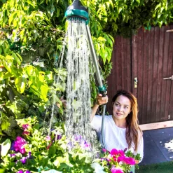 Vonroc sproeilans tuindouche met houder en spanbanden