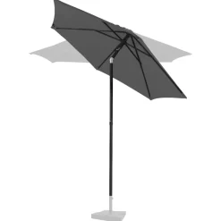 VONROC Torbole Ø 200 cm Premium parasol - Grey