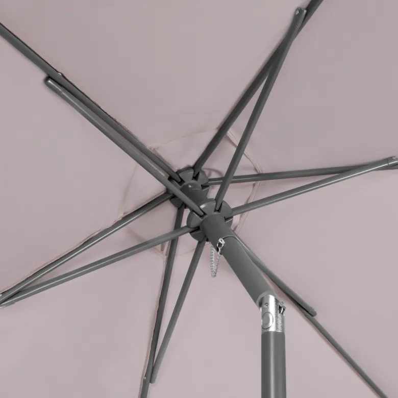 VONROC Torbole Ø 200 cm Premium parasol - Beige