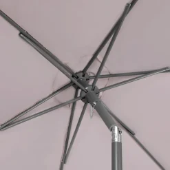 VONROC Torbole 200cm Premium parasol met voet - White