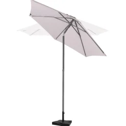 VONROC Torbole 200cm Premium parasol met voet - White