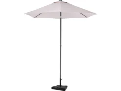 VONROC Torbole 200cm Premium parasol met voet - White