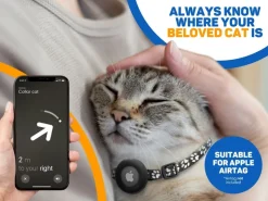 Vulpes Goods Apple AirTag kattenhalsband - Maat S