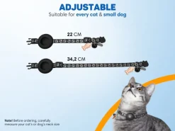Vulpes Goods Apple AirTag kattenhalsband - Maat S