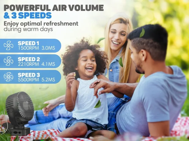 Vulpes Goods Mini USBventilator met afstandsbediening
