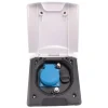 230V/12V/SAT buitenwand voortentaansluiting