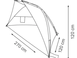 Waimea Bastion strandtent blauw