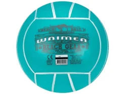 Waimea 21 cm PVC strandbal - Aqua blue