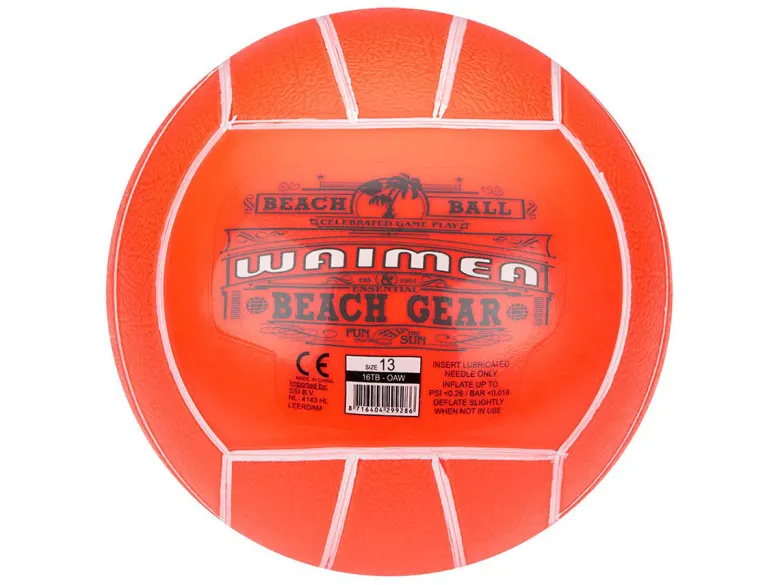 Waimea 13 cm PVC strandbal - Orange