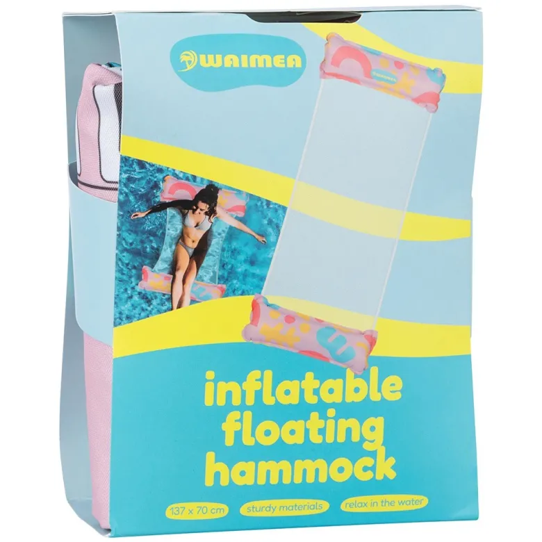 Waimea Opblaasbare waterhangmat - Pink