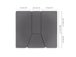 Walra Jersey 4-delig hoeslaken - Anthracite