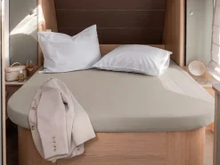 Walra Jersey Queens bed hoeslaken - Sand