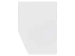 Walra Molton Frans bed links matrasbeschermer - White