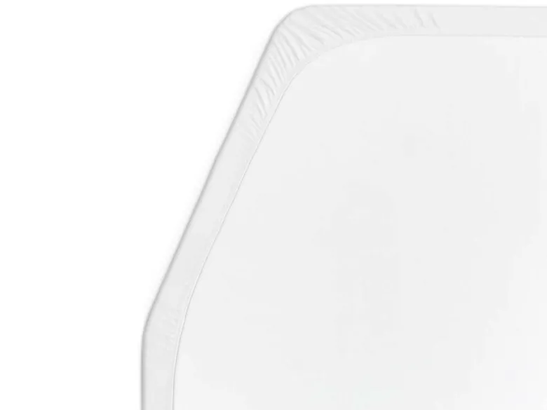 Walra Molton Frans bed links matrasbeschermer - White