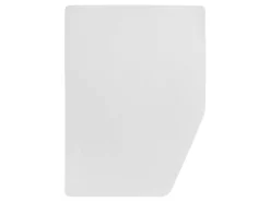 Walra Molton Frans bed rechts matrasbeschermer - White