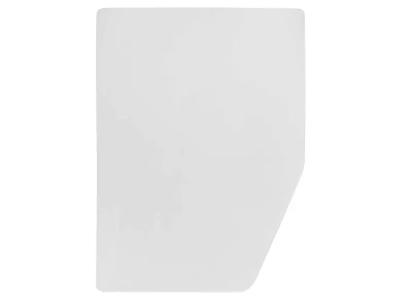 Walra Molton Frans bed rechts matrasbeschermer - White
