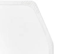 Walra Molton Frans bed rechts matrasbeschermer - White