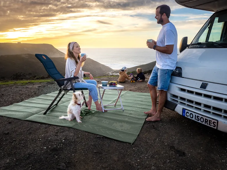 Wander Wonder Patio Mat Bohemian Sage Green 270 x 200 cm tenttapijt