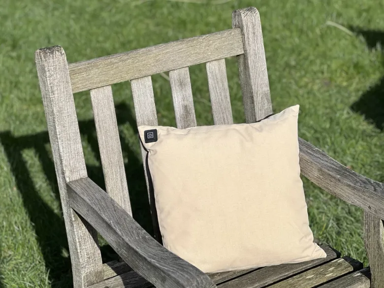 Warmpi® Outdoor verwarmd sierkussen - Beige