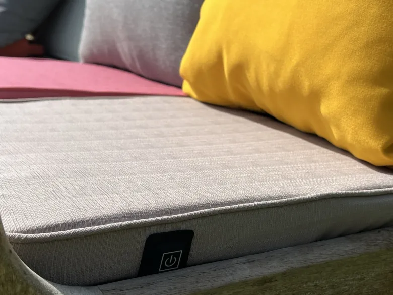 Warmpi verwarmd outdoor zitkussen - Taupe