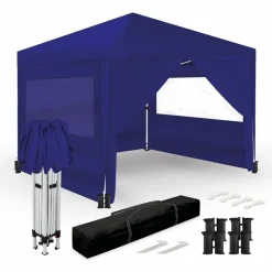 Wasabi 3 x 3 meter partytent met zijwanden - Blue
