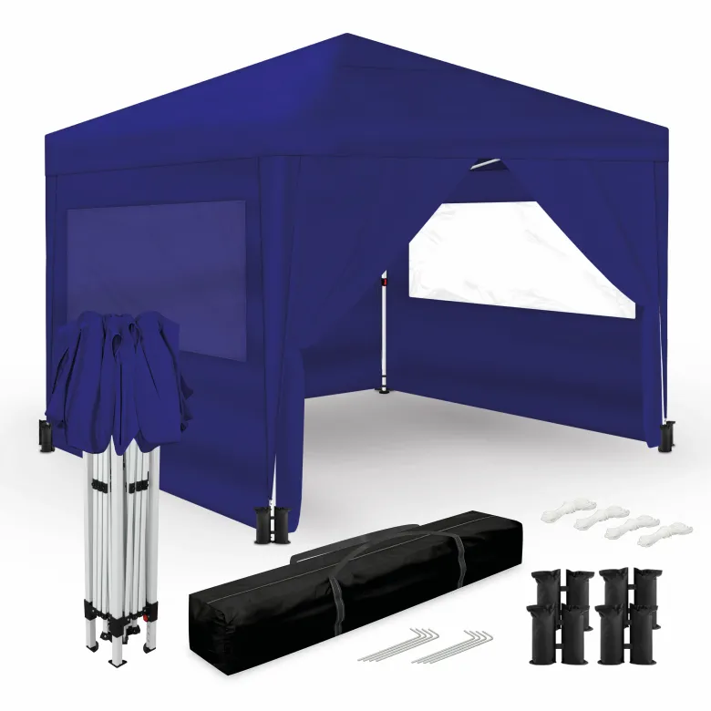 Wasabi 3 x 3 meter partytent met zijwanden - Blue
