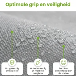 Ways d’luxe 50 x 50 cm Black vloertegels - Set van 8