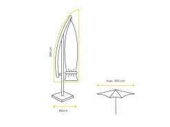 Winza 350 cm zweefparasolhoes
