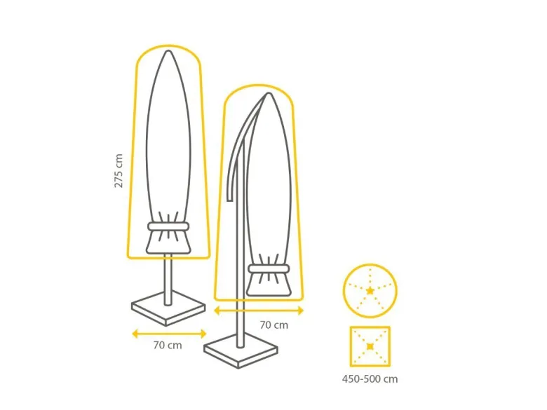 Winza Deluxe 275 x 70 cm parasolhoes