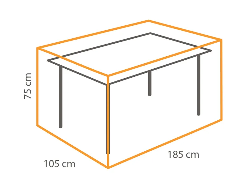 Winza deluxe 185 x 105 x 75 cm tafelhoes