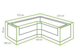 Winza deluxe 275 x 275 x 70 cm trapezium loungesethoes