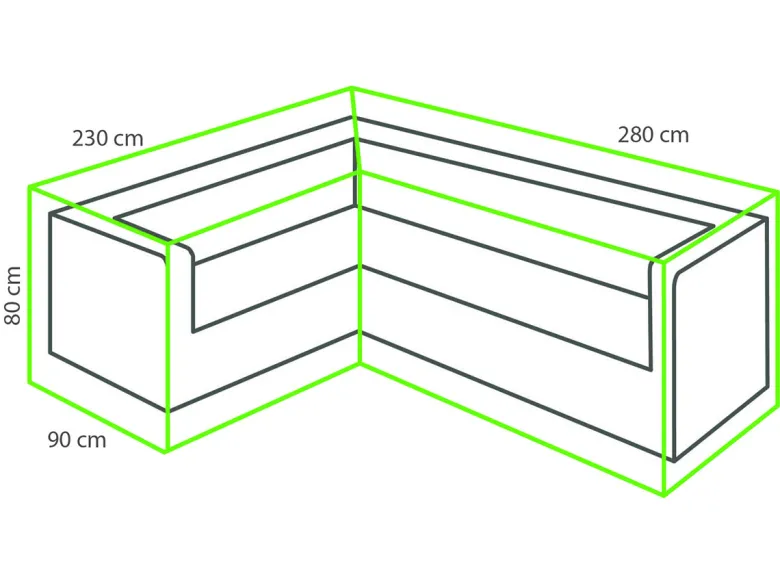 Winza Deluxe 280x230x80 L loungesethoes