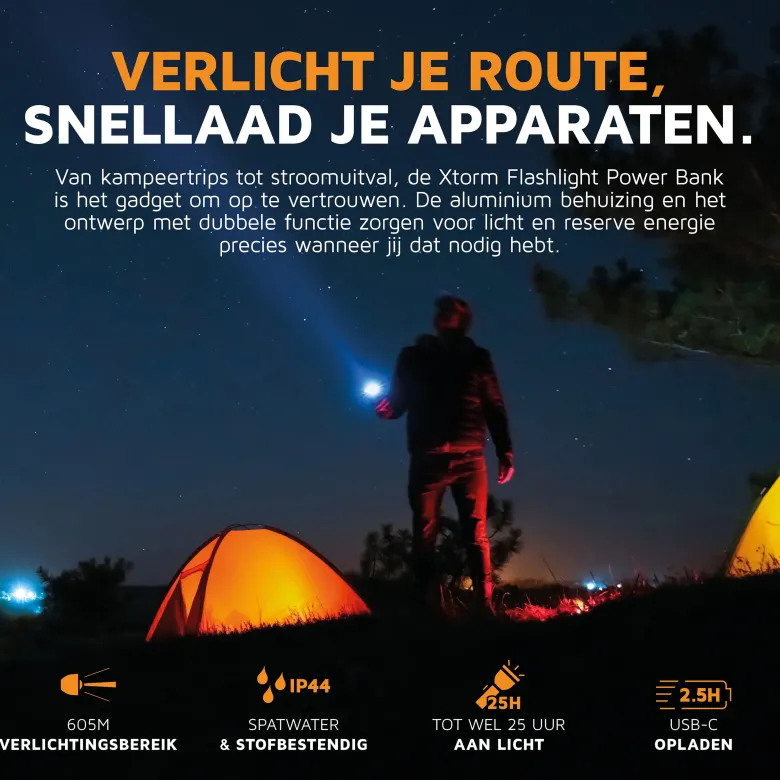 Xtorm Flashlight & Powerbank zaklamp