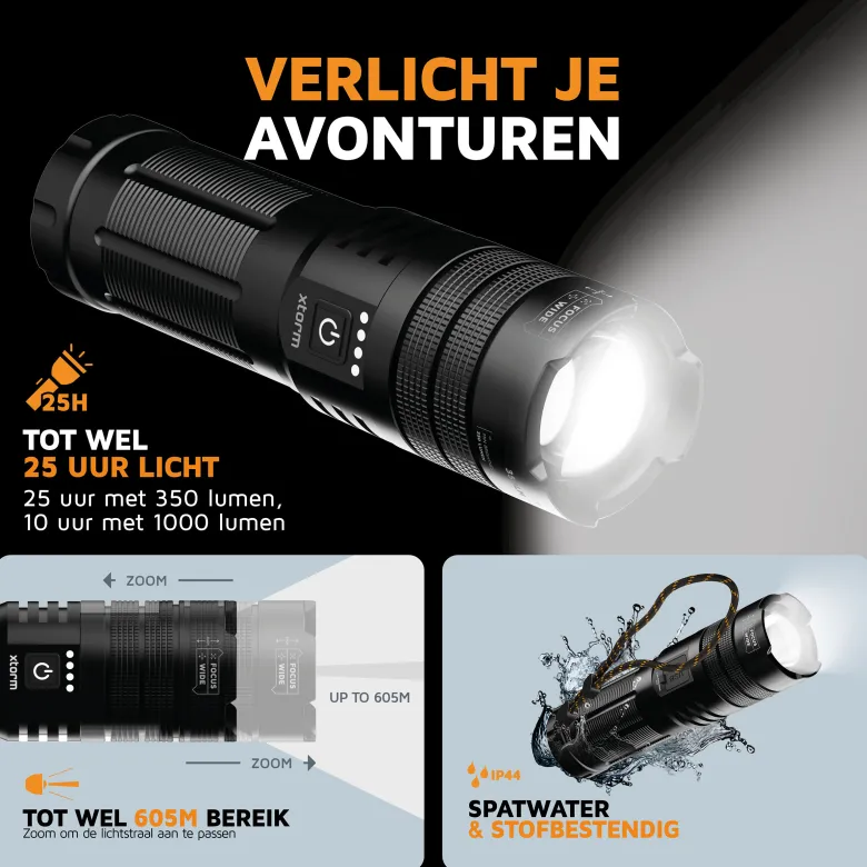 Xtorm Flashlight & Powerbank zaklamp